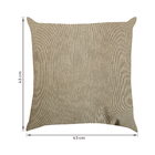 Almofada Quadrada 43x43cm Marrom Ecotec Próxima Têxtil