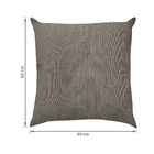 Almofada Quadrada 60x60cm Cinza Acquablock Próxima Têxtil