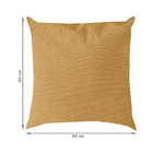 Almofada Quadrada 60x60cm Mostarda Próxima Têxtil