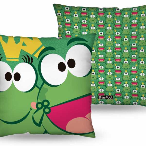 Almofada Quadrada - Bichinhos - Sapinho