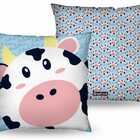 Almofada Quadrada - Bichinhos - Vaquinha