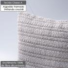 Almofada Quadrada Dona Estilo Crochê