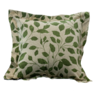 Almofada Quadrada Em Algodão Folhas Verde - Coleção Capri Tip