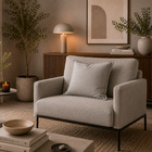 Almofada Quadrada Jacquard Shine Lisa Cinza 50x50cm