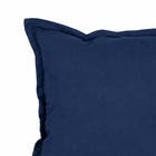 Almofada Quadrada Jacquard Shine Lisa Azul Mar 50x50cm