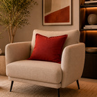 Almofada Quadrada Jacquard Shine Lisa Terracota 50x50cm