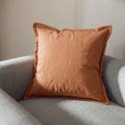 Almofada Quadrada Jacquard Shine Lisa Caramelo  50x50cm