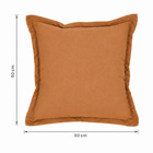 Almofada Quadrada Jacquard Shine Lisa Caramelo  50x50cm