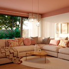 Almofada Quadrada  Poliéster Terracota Isabela Capeto 48x48cm