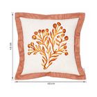 Almofada Quadrada  Poliéster Terracota Isabela Capeto 48x48cm