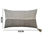 Almofada Retangular Ramus Tecido Cinza 30x50cm Inspire