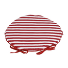 Almofada Redonda 40X40cm  Microfibra Estampada Listrada Bordo Próxima Têxtil