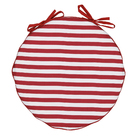 Almofada Redonda 40X40cm  Microfibra Estampada Listrada Bordo Próxima Têxtil