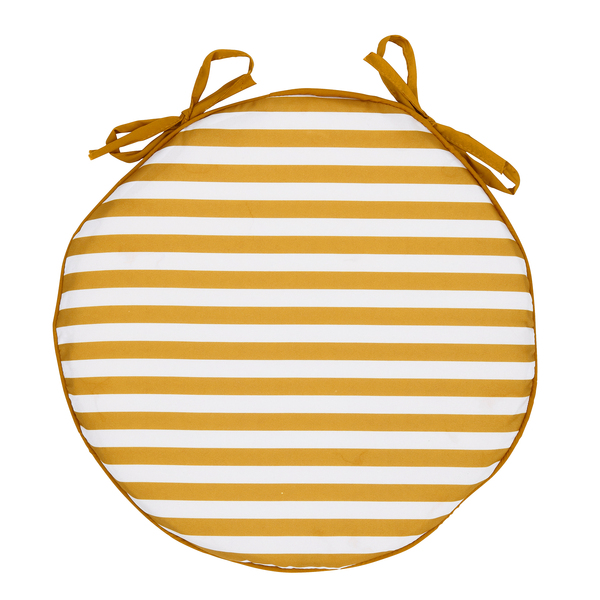 Almofada Redonda 40X40cm Microfibra Estampa Listrada Topazio Próxima Têxtil