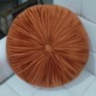 Almofada Redonda Capitonê Zafu Castanho