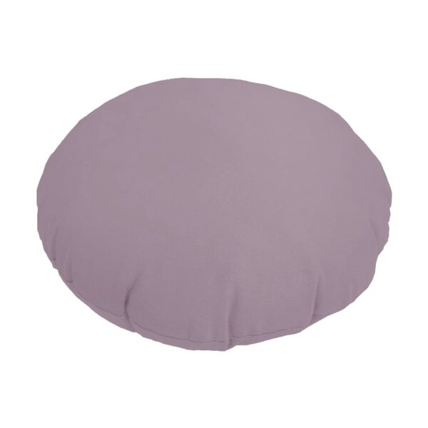 Almofada Redonda Em Veludo Com Ziper Rosa Quartzo