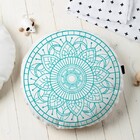 Almofada Redonda Estampada Mandala 45x45cm Durga Tiffany