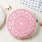 Almofada Redonda Estampada Mandala 45x45cm Durga Vermelho