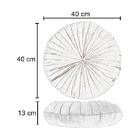 Almofada Redonda Rendy 40 Cm Em Veludo Rosa Coral