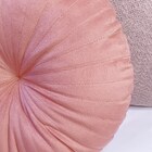 Almofada Redonda Rendy 40 Cm Em Veludo Rose