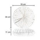 Almofada Redonda Rendy Em Veludo Bordo