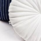 Almofada Redonda Rendy Em Veludo Branco