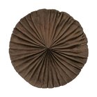 Almofada Redonda Rendy Em Veludo Camurça