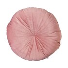 Almofada Redonda Rendy Em Veludo Rose