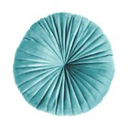 Almofada Redonda Rendy Em Veludo Tiffany