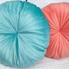 Almofada Redonda Rendy Em Veludo Tiffany