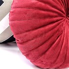 Almofada Redonda Rendy Em Veludo Vermelho