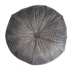 Almofada Redonda Retrô Cinza