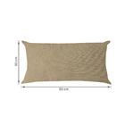 Almofada Retangular 30x50cm Marrom Ecotec Próxima Têxtil