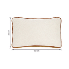 Almofada Retangular Poliéster 3x30x50cm Carmel