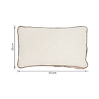 Almofada Retangular Poliéster 3x30x50cm Carmel