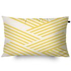 Almofada Retangular Algodão Serigrafada Aram 30x50cm Amarela