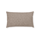 Almofada Retangular Bordada Linho Losango Bege