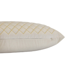 Almofada Retangular Bordada Matelassê 60x30 Veludo Com Enchim