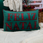 Almofada Retangular Feliz Natal 33x55cm