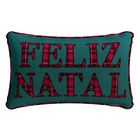 Almofada Retangular Feliz Natal 33x55cm