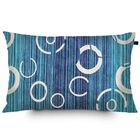 Almofada Retangular Jacquard Tripolli 30x50cm Asteca Azul - S