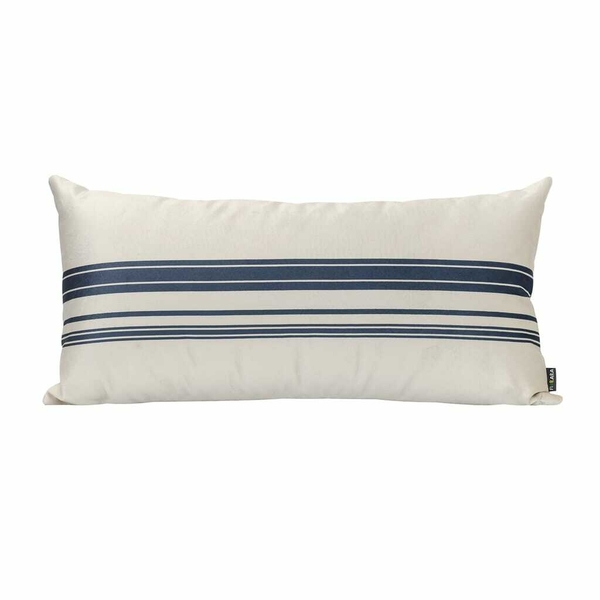 Almofada Retangular Listrada 60x30 Veludo Com Enchimento