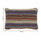 Almofada Retangular Persia Tecido Jacquard Bege 40x60cm