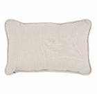 Almofada Retangular Persia Tecido Jacquard Bege 40x60cm