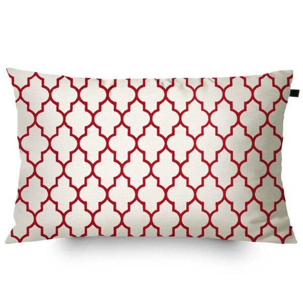 Almofada Retangular Serigrafada Agriz 30x50cm Vermelho - Capa