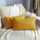 Almofada Retangular Suede 30x50cm Ouro - Somente Capa