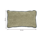 Almofada Retangular Poliéster Verde 3x30x50cm Carmel