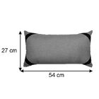 Almofada Rineira Diagonal 54x26cm - Vermelho / Areia