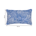 Almofada Retangular Rio Jacquard Azul 30x50cm