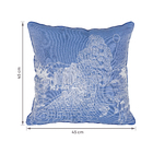 Almofada Quadrada Rio Jacquard Azul 45x45cm